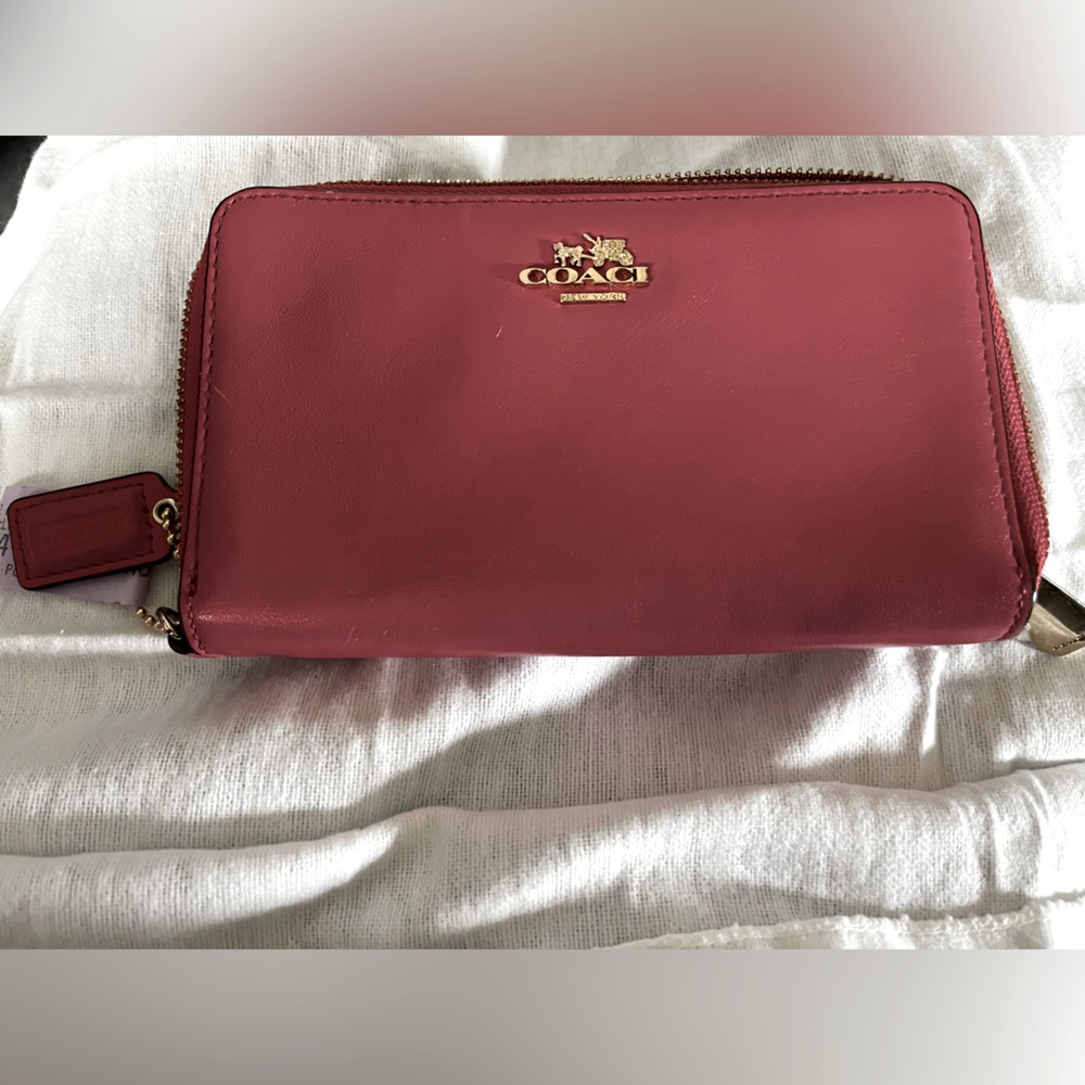 Pink coach wallet